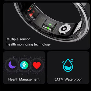 Anneau intelligent étanche 2025 pour hommes et femmes, moniteur de sommeil, tracker de fitness, en acier inoxydable, anneaux intelligents pour hommes - Product Image 4