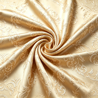 Tissu Jacquard Brocart 100% Polyester Teint et Tissé, Respirant, Texturé, Élégant, Poids Moyen 120GSM, Largeur pour Vente en Gros Usine