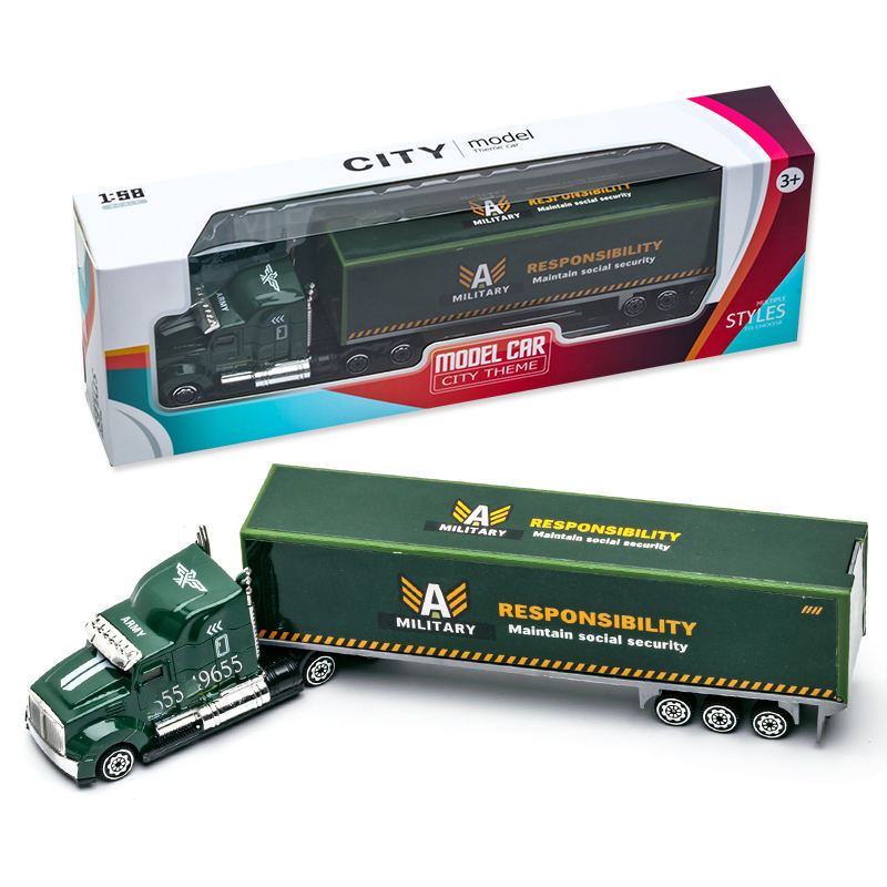 Jouet camion conteneur-Militaire