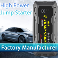 Démarreur de batterie de voiture ultra-sûr 3000A, pack de batterie 12V, booster de batterie, boîte de démarrage, chargeur portable et câbles de démarrage