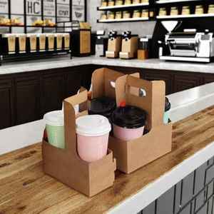 Vasos de papel desechables de pulpa con acabado mate, Forma cuadrada para uso alimentario e industrial, fideos/ensaladas con estampado y laminación mate - Product Image 5