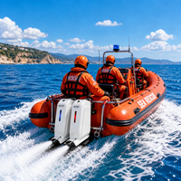 Propulseur électrique distribué LSJ-T200 4KW, pompe à jet hors-bord pour bateaux pneumatiques et en aluminium, propulsion de sauvetage aquatique IP67