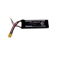 بطارية ليثيوم خفيفة الوزن للغاية 2S 7.4V 3200mAh 50C مع علبة صلبة لمركبات التحكم عن بعد، سيارات التحكم عن بعد، الشاحنات، الدبابات، سيارات سباق FPV