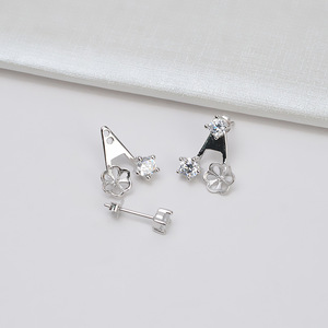 Conjunto de Collar y Aretes de Plata S925 con Estrella de Mar, Estilo Europeo Americano, Simple y Moderno, Accesorios DIY con Perla Hueca - Product Image 3