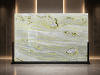 Dalle de marbre vert Connemara irlandais pour mosaïque murale, plan de travail de salle de bain, contour de cheminée, revêtement de colonne et découpe sur mesure
