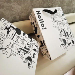 Sac en papier personnalisé avec logo, mat, <span class=keywords><strong>prix</strong></span> promotionnel, nouveau design tendance, conception gratuite - Product Image 4