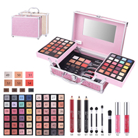 Palette de maquillage multifonctionnelle Miss Rose : fard à paupières naturel, poudre de contour, blush, crayon à sourcils, gloss à lèvres