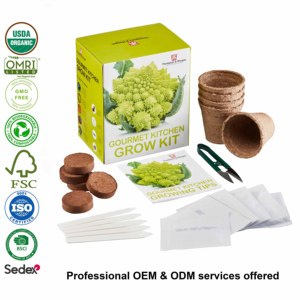 Kit <span class=keywords><strong>de</strong></span> jardin <span class=keywords><strong>potager</strong></span> moderne pour enfants, idéal comme cadeau, avec courgette, chou-fleur, haricot français, carotte et plus encore - Product Image 2