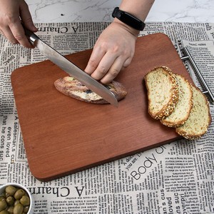 <span class=keywords><strong>Planche</strong></span> à découper rectangulaire en bois massif de <span class=keywords><strong>palissandre</strong></span> rouge, avec poignée en T, épaisseur 2,5 cm, pour viande et os, en stock - Product Image 2