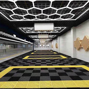 <span class=keywords><strong>Carrelage</strong></span> de sol <span class=keywords><strong>hexagonal</strong></span>, <span class=keywords><strong>carrelage</strong></span> de garage, revêtement de sol, système de verrouillage Unilin, SPC noir et blanc, auto-adhésif, clic, <span class=keywords><strong>vinyle</strong></span>, tapis à emboîtement - Product Image 4