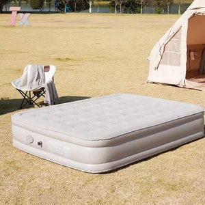 Inflatable Pvc Air Single Or Double Bed Mat Outdoor Camping Car Mattress