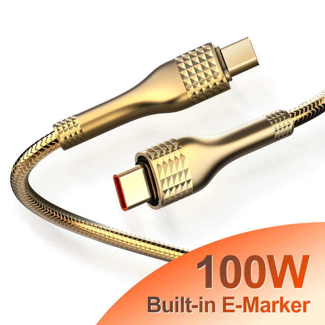 LDNIO LC651C-100W Fast Charging 100W High Power E-marker Chip Type-C to Type-C Charger Data Cable