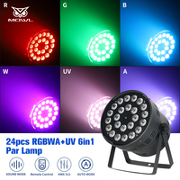 Projecteur LED Par DMX512 24x RGBW 4-en-1, RGBWA 5-en-1, RGBWAUV 6-en-1 pour Scène, Mariage, DJ, Fête, Disco - Vente en Gros
