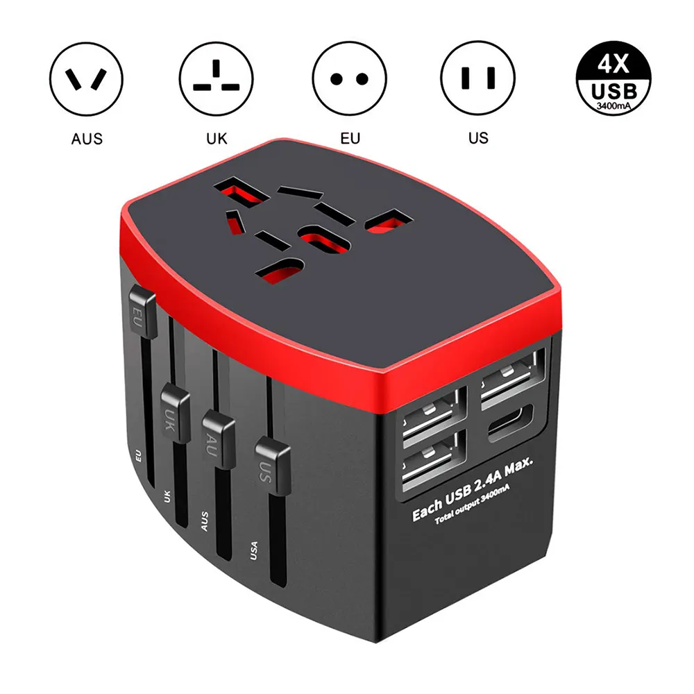 Amazon hot sale electrical travel adaptor mini multiprise suger protector power strip travel adapter ac power extension socket