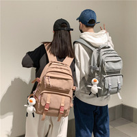 Sac à dos en nylon imperméable personnalisé pour femmes, sac d'école multi-poches pour adolescentes, sac à dos pour livres, mochilas