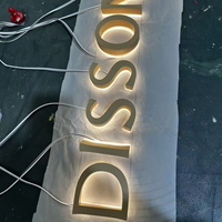 DakeSign Factory, vente en gros, enseignes rétroéclairées personnalisées OEM ODM, acier inoxydable, décoration publicitaire, conception gratuite, enseigne commerciale
