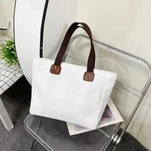 Cute Cartoon Pattern Personalized Large Capacity Eco-Friendly Cotton Bag Factory Custom Canvas Bag