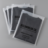 Sacs en PE recyclé GRS avec fermeture éclair pour t-shirts, sacs d'emballage personnalisés avec logo pour vêtements, chaussures, chaussettes et accessoires – Vente en gros