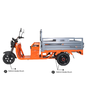 Tricycle électrique à caisse ouverte, vente en gros, 1200 W, 72 V, robuste, pour le transport de marchandises, avec une charge - Product Image 5