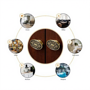 Poignée de tiroir ovale en laiton, design traditionnel pour commodes et meubles - Product Image 4