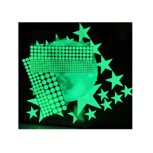 Diseño personalizado, impermeable, recargado, brillo ilimitado en la oscuridad, punto/pegatina luminosa fotoluminiscente para Decoración - Product Image 1