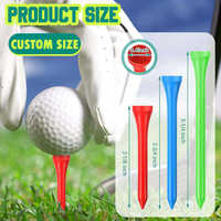 Tees de golf en bois en vrac, multicolores, ensemble de tees de golf en bois de différentes tailles, biodégradables, respectueux de l'environnement