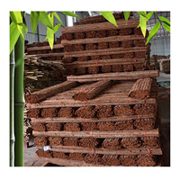 Paneles de valla de corteza de árbol natural para decoración de jardín, valla de madera rústica, pantalla de privacidad exterior ecológica