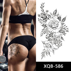 Nouvel arrivage de tatouages temporaires autocollants de tatouage imperméables pour femmes adultes avec motifs d'animaux papillons roses - Product Image 3