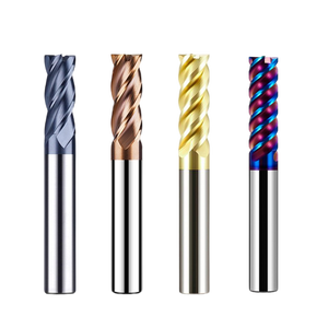 Fresa de extremo sólida Azzkor 4F para metal, fresa de cara plana cuadrada HRC 45/55/65/70 Estándar (Fresa de cara plana) - Product Image 3