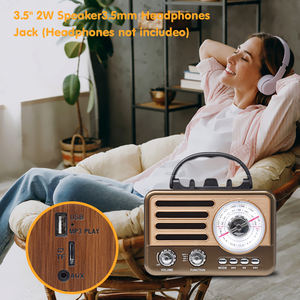 Nueva carga USB AM SW FM antena Radio con linterna compatible inalámbrico BT/TF/USB REPRODUCTOR DE <span class=keywords><strong>Mp3</strong></span> Radio de onda corta Audio portátil - Product Image 2