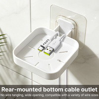 Supports de caméra sans perçage pour vente en gros transfrontalière, étagères adhésives murales, caméra de surveillance panoramique et inclinable pour usage domestique