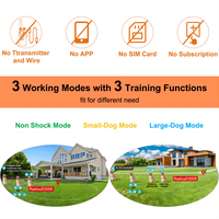 9999 Yard GPS Galileo GNSS Outdoor Drahtloses Hundezaun-Kollarsystem mit Schock/Vibrations-/Tontraining, IPX7 Wasserdicht, Kunststoff