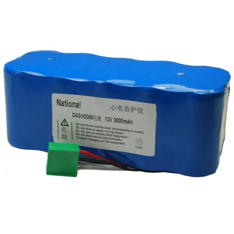 Bateria recarregável para bateria GE GE DASH 2000 DASH2000 92916781 12V 2000mAh NI-CD Níquel-cádmio Vital Signs Monitor