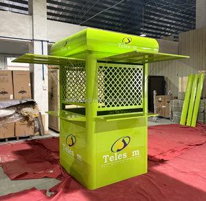 Kiosque télécom extérieur Telesom <span class=keywords><strong>en</strong></span> métal, cabine préfabriquée <span class=keywords><strong>en</strong></span> acier, design moderne, garantie 5 ans, marque FLOWVISUAL, magasins <span class=keywords><strong>en</strong></span> Afrique, <span class=keywords><strong>orange</strong></span> - Product Image 3