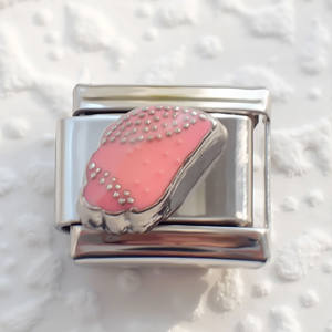 2025 bricolage personnalisé 304 acier inoxydable italien bébé poussette Bus taureau infirmière chapeau série Bracelet à breloques 9mm * 10mm Module - Product Image 4