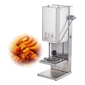 Petite entreprise 100-250 V 12V8ah 100 KG/H pomme <span class=keywords><strong>de</strong></span> terre Twister pomme <span class=keywords><strong>de</strong></span> terre <span class=keywords><strong>tour</strong></span> Machine pomme <span class=keywords><strong>de</strong></span> terre chips Machine pour Twister frites/frites frisées - Product Image 2