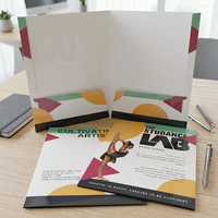 Carpetas de Presentación Personalizadas con Impresión, Formato A4/A5, Laterales Reforzados, Brillantes, con Ranura para Tarjetas de Visita, Venta al Por Mayor