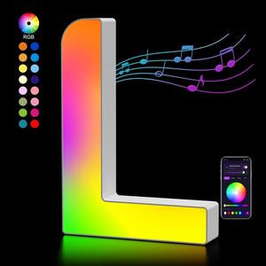 ไฟ LED RGB ซิงค์เพลง ตัวอักษรเรืองแสง <span class=keywords><strong>ป</strong></span>้ายโฆษณา งานวันเกิด <span class=keywords><strong>ค</strong></span>ริสต์มาส ติดผนัง กันน้ำ IP65 <span class=keywords><strong>ค</strong></span>วบ<span class=keywords><strong>ค</strong></span>ุมผ่านแอพ/บลูทูธ - Product Image 3