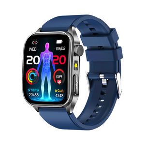 ساعة ذكية E810 صحية تعمل بنظامي أندرويد وآي أو إس مع شاشة AMOLED وخاصية التشخيص الذكي وقياس تخطيط القلب والاتصال عبر البلوتوث ومراقبة المشاعر وقياس درجة الحرارة ومغناطيسية - Product Image 4