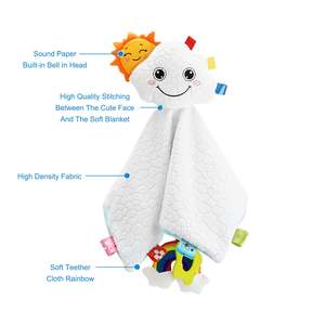 Edredón de Algodón con Diseño de Arcoíris Personalizado, Suave y Afelpado, para Bebés, Manta de Seguridad para Dormir Tranquilos - Product Image 5