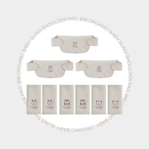 Sangle de maintien universelle en coton à imprimé animal ours coréen pour bébé, serviette de poitrine, accessoires de siège et de <span class=keywords><strong>ceinture</strong></span>, anti-morsure - Product Image 5