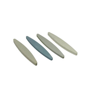 Piedras de afilar en forma de barco de China, piedra para afilar de corindón marrón, piedra ovalada - Product Image 3
