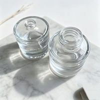 Diffuseur de parfum en verre fin décoratif pour la maison, flacon en verre vide pour le stockage de parfums, de fragrances et d'huiles essentielles