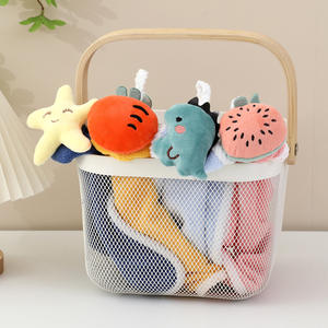 Toalla de Mano Colgante con Bordado de Dibujos Animados, para Baño, Pequeña, Cuadrada, Suave, Resistente a la Suciedad y que No Desprende Pelusas - Product Image 3