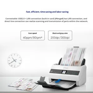 Scanner de bureau professionnel haute vitesse Epson DS-730N CIS USB avec alimentation <span class=keywords><strong>automatique</strong></span> <span class=keywords><strong>recto</strong></span>-<span class=keywords><strong>verso</strong></span> et numérisation à distance pour papier A4 - Product Image 5