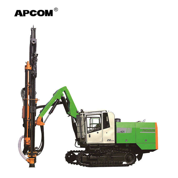 APCOM integrado compresor de aire y plataforma de perforación y cabina ZEGA Kaishan hidráulica automática superior martillo plat
