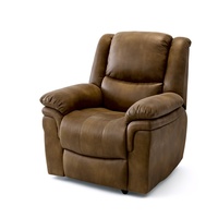 Fauteuils inclinables en cuir confortables pour salon, fauteuil inclinable manuel simple