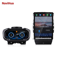 NaviHua Nouveau Design Écran Tesla Android Autoradio Carplay Stéréo avec Cluster Numérique Auto pour Renault Koleos Megane 4 2016 2019