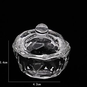 Coppa in Vetro per Pulizia Pennelli Nail Art con Coperchio, Design a Stella di <span class=keywords><strong>Anice</strong></span>, Strumento Professionale per Manicure - Product Image 3