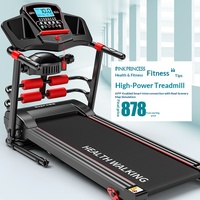 Tapis de course électrique pliable Heisman, silencieux et amortissant, avec réglage de la vitesse, pour la marche cardiovasculaire à domicile